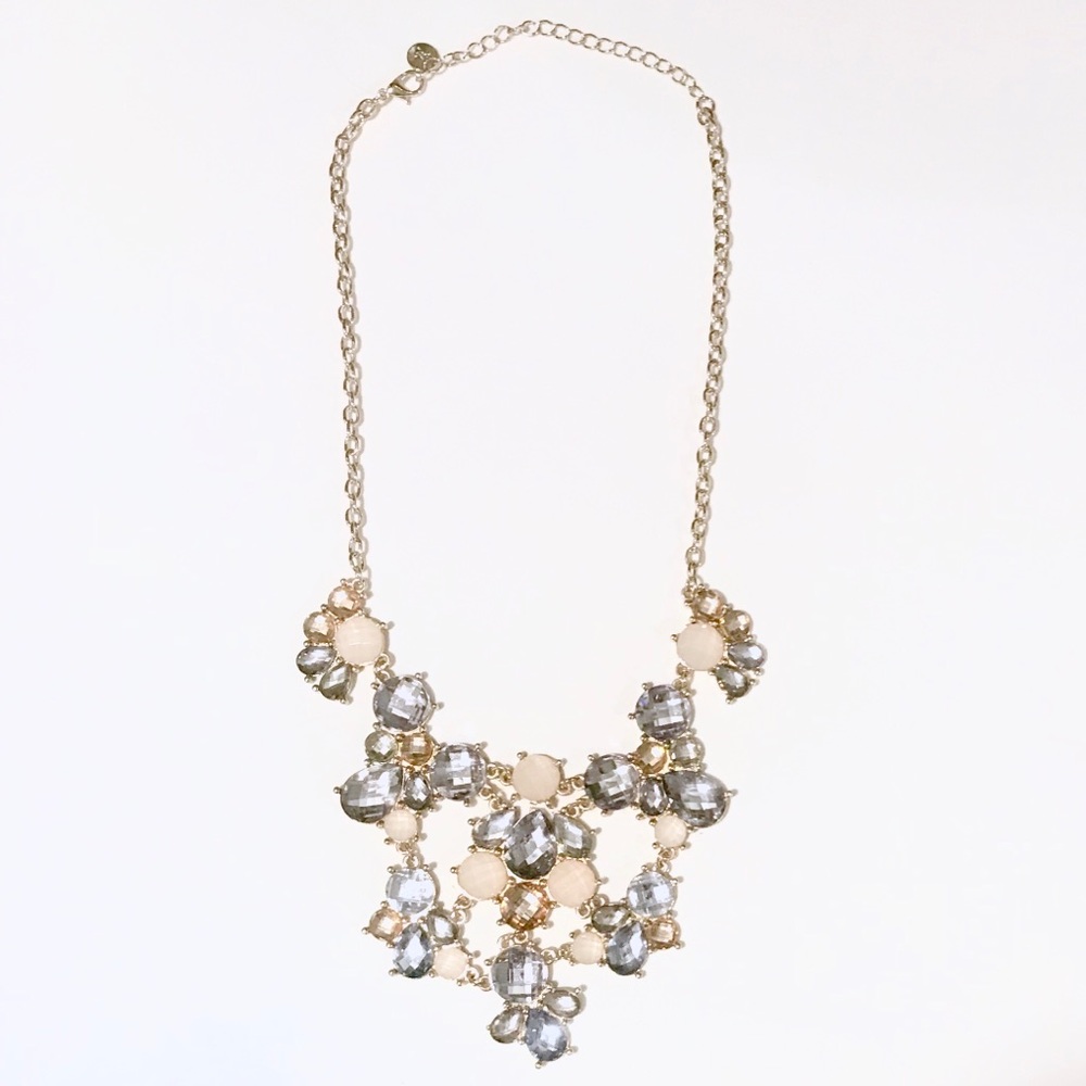 Pastel Jewel Statement Necklace